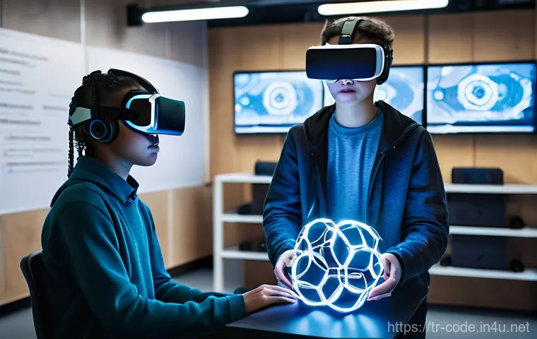 코딩교육지도사와 학습 자료 활용 사례 - **AI-Powered Learning: Personalized Discovery**
    "A captivating, medium-shot image of a child, ap...