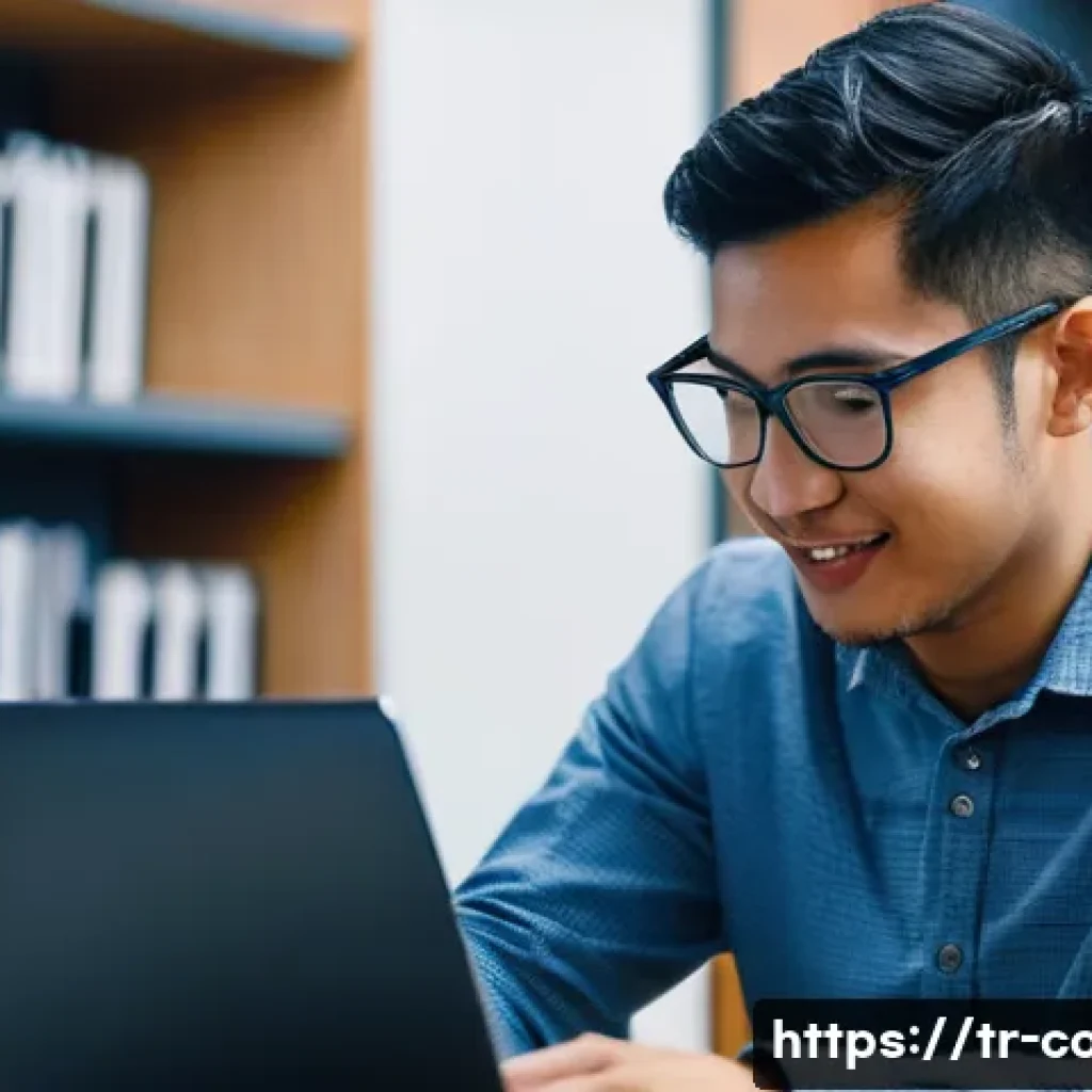 코딩교육지도사와 AI 기반 학습 도구 - **A Supportive Coding Mentor Session:**
    "A male coding instructor in his late 30s, dressed in a ...
