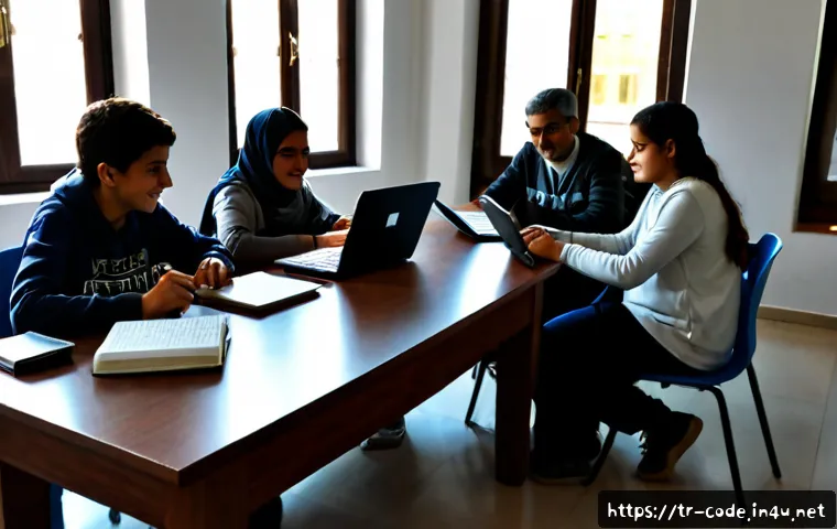 코딩교육지도사와 지역사회 코딩 교육 사례 - Photorealistic community coding education workshop in a bright municipal library in Istanbul, a qual...